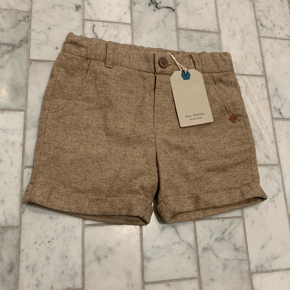 Zara tan colored shorts